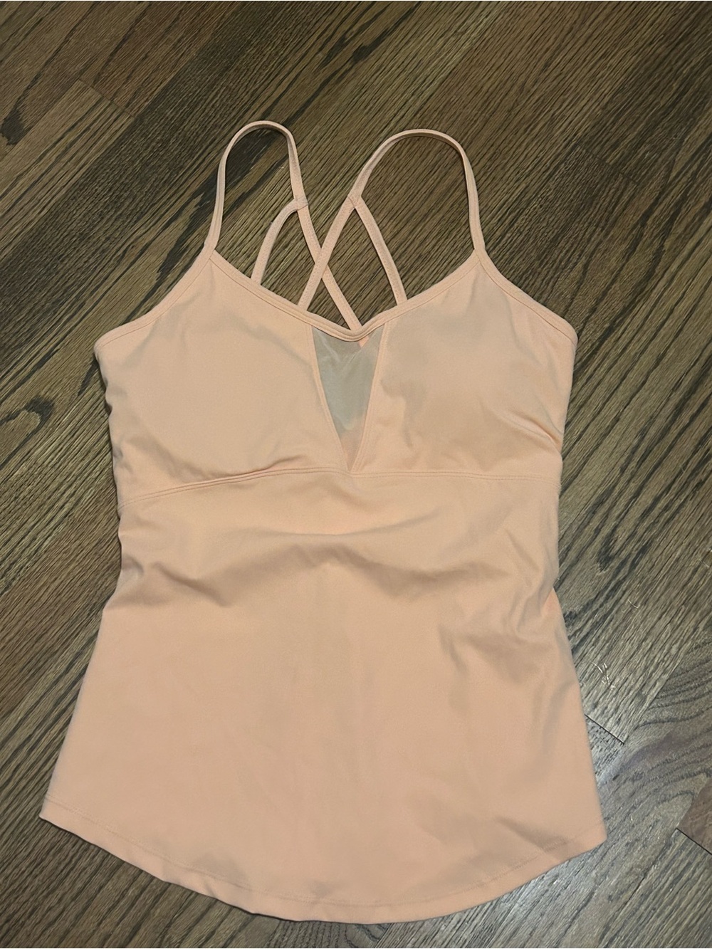 Buffbunny cycle Women’s Peach Strappy V-Neck Tank Top